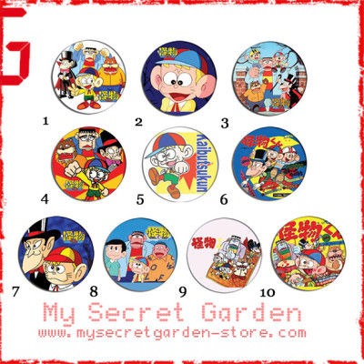 Kaibutsu-Kun 怪物くん Anime Pinback Button Badge Set ( or Hair Ties / 4.4 cm Badge / Magnet / Keychain Set )